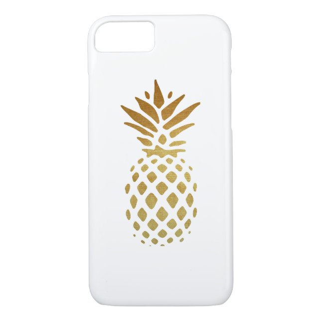 Capa Para iPhone, Case-Mate Abacaxi dourado, fruta no ouro (Verso)