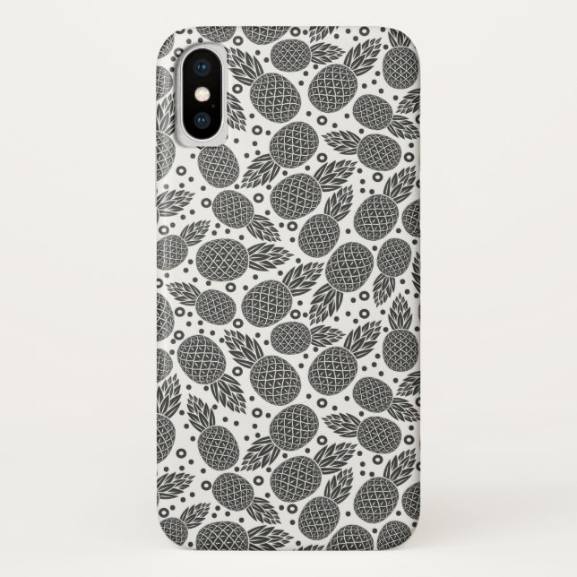 Capa Para iPhone, Case-Mate Abacaxis monocromáticos (Verso)