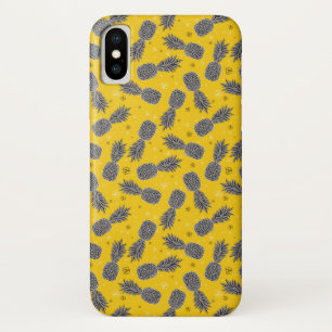 Capa Para iPhone X Abacaxis no ouro
