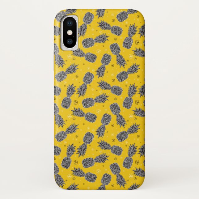 Capa Para iPhone, Case-Mate Abacaxis no ouro (Verso)