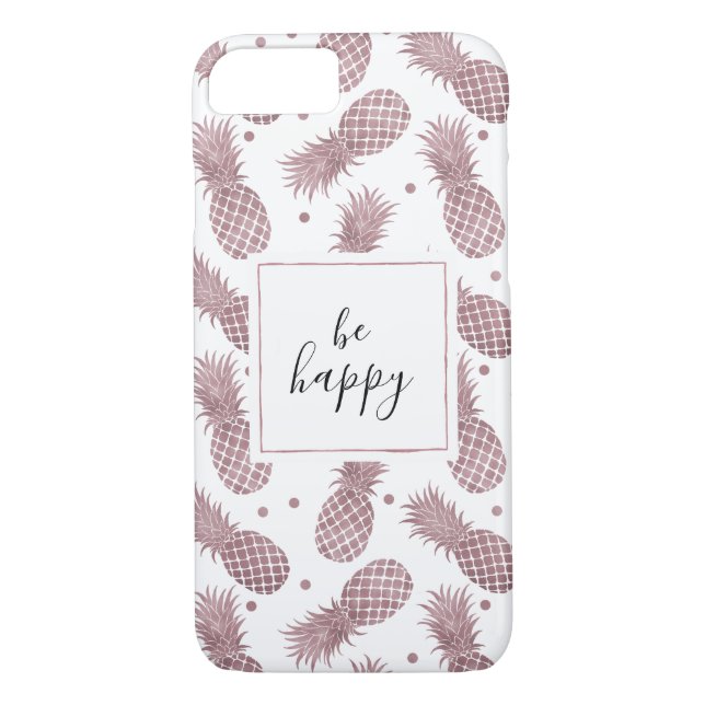 Capa Para iPhone, Case-Mate Abacaxis rosa Dourados (Verso)