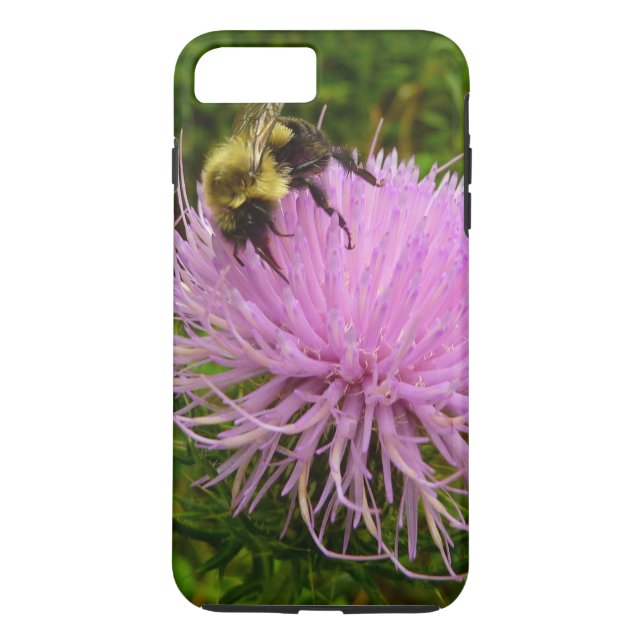 Capa Para iPhone, Case-Mate Abelha na Flor de Cardo Natureza (Verso)
