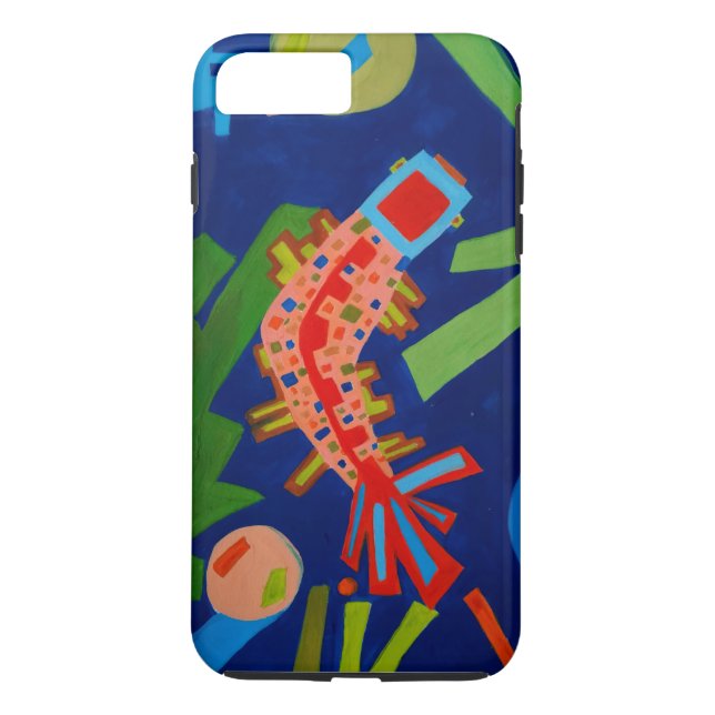 Capa Para iPhone, Case-Mate abstração, peixe, carpa, cubismo, (Verso)