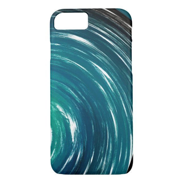 Capa Para iPhone, Case-Mate Abstrato Aquamarine Twist Art Background #3 (Verso)