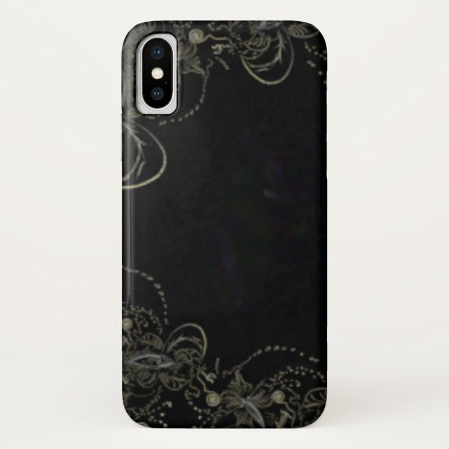 Capa Para iPhone, Case-Mate Abstrato Art Black (Verso)