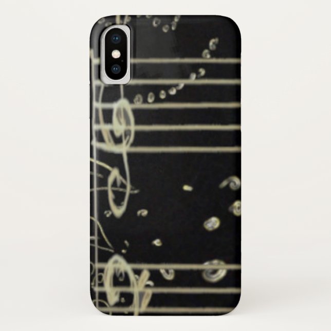 Capa Para iPhone, Case-Mate Abstrato Art Black (Verso)
