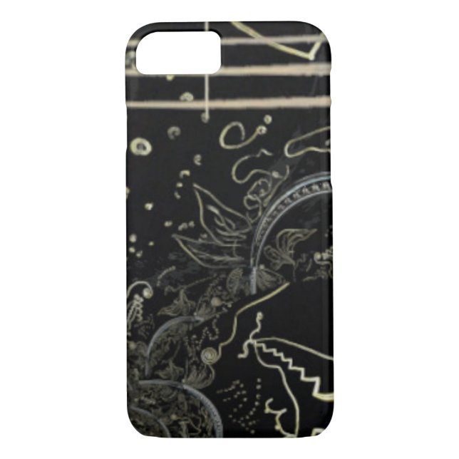 Capa Para iPhone, Case-Mate Abstrato Art Black (Verso)
