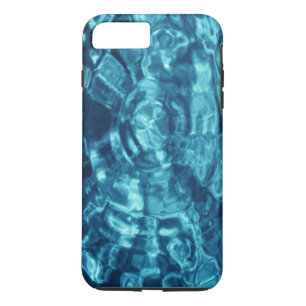 Capa iPhone 8 Plus/7 Plus Abstrato Blue Water Ripes