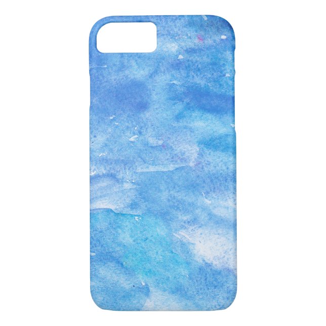 Capa Para iPhone, Case-Mate abstrato de aquarela azul (Verso)
