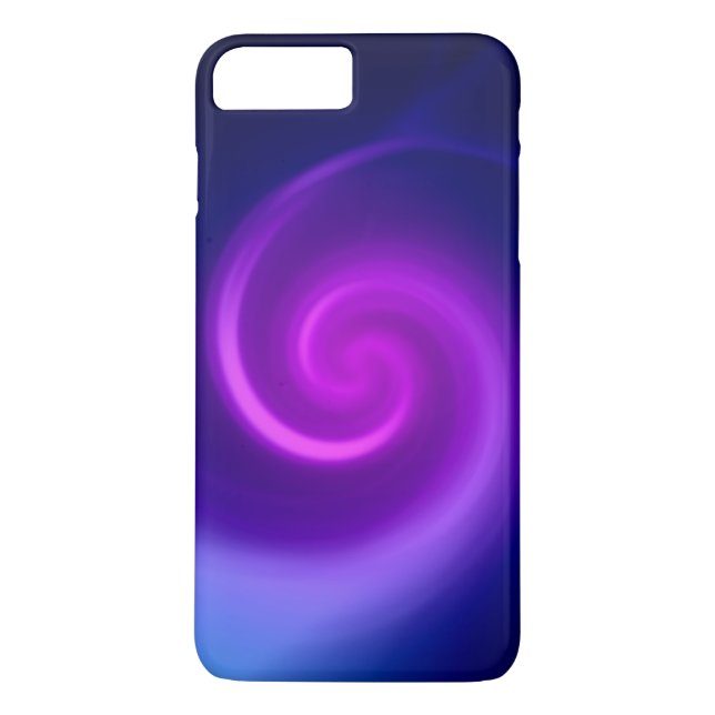 Capa Para iPhone, Case-Mate Abstrato de espiral roxa (Verso)