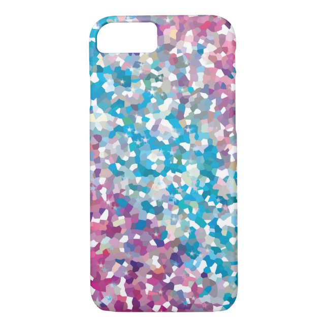 Capa Para iPhone, Case-Mate Abstrato de Neve Azul e Roxo (Verso)