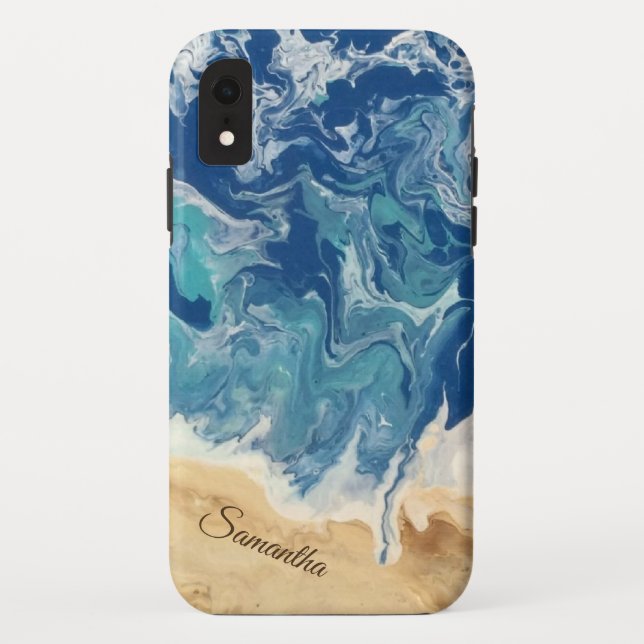 Capa Para iPhone, Case-Mate Abstrato de praia personalizado (Verso)
