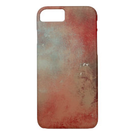 Capa iPhone 8/ 7 Abstrato Dreamy Red Teal Cream Art