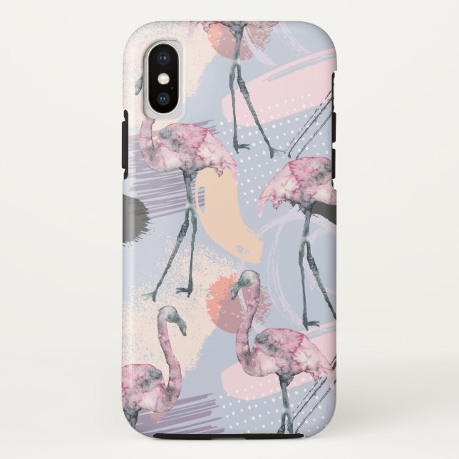 Capa Para iPhone, Case-Mate Abstrato e Flamingo Pattern (Verso)