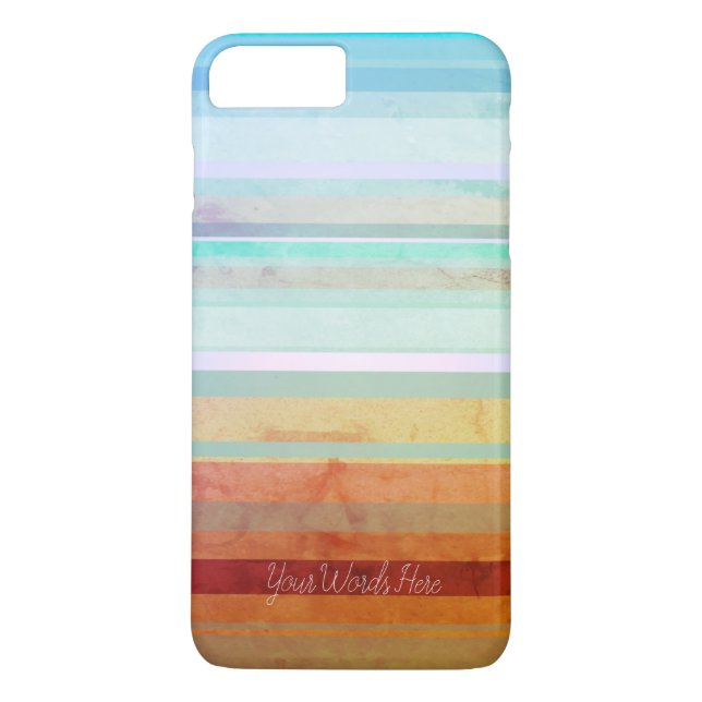 Capa Para iPhone, Case-Mate Abstrato Landscape Stripes e suas palavras (Verso)