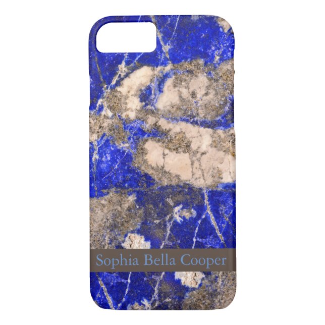 Capa Para iPhone, Case-Mate Abstrato Lapis Lazuli Blue Granite (Verso)