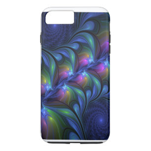 Capa Para iPhone Da Case-Mate Abstrato Luminoso Colorido Azul Rosa Verde Fractal