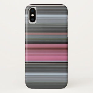 Capa Para iPhone X Abstrato nº 1: Rosa e cinza