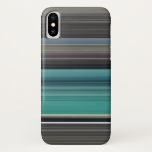 Capa Para iPhone X Abstrato nº 1: Teal e cinzas