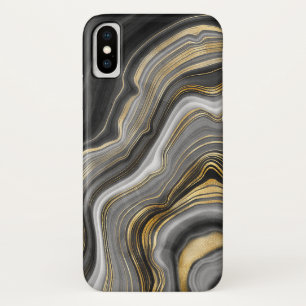 Capa Para iPhone Da Case-Mate Abstrato preto e dourado