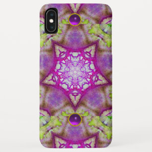 CAPA PARA iPhone DA Case-Mate ABSTRATO PURPLE GREEN FUCHSIA COMEÇA COM GEMSTONAS