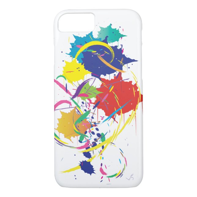 Capa Para iPhone, Case-Mate Abstrato Splatter Vetor Digital de Pintura Legal (Verso)