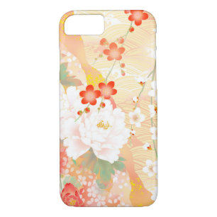 Capa Para iPhone Da Case-Mate Acento Oriental Cores Florais Suaves Japoneses- 1