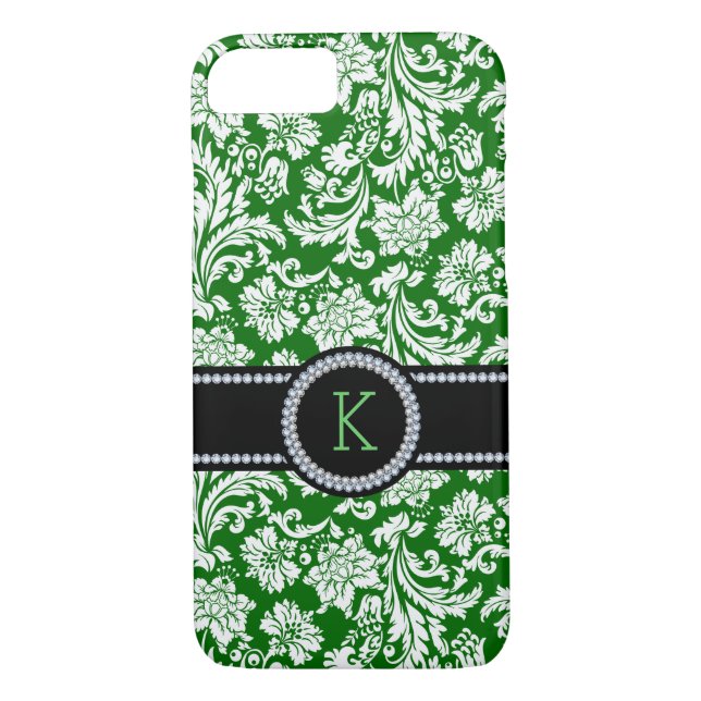 Capa Para iPhone, Case-Mate Acentos de Ouros Brancos Verde e Brancos (Verso)