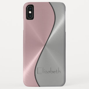 Capa Para iPhone Da Case-Mate Aço inoxidável, prata e rosa