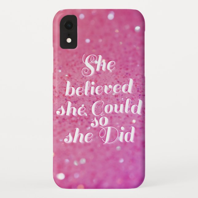 Capa Para iPhone, Case-Mate Acreditou que poderia assim que fez (Verso)