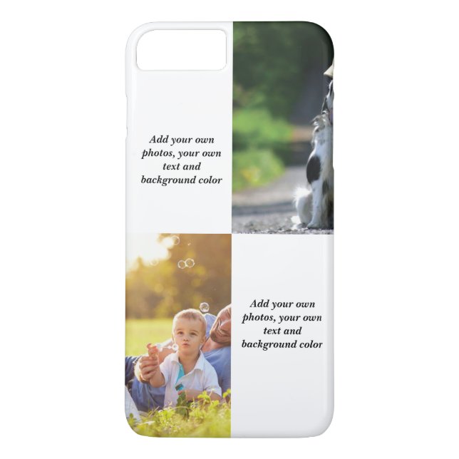 Capa Para iPhone, Case-Mate Add your own photos, text and  background throw pi (Verso)