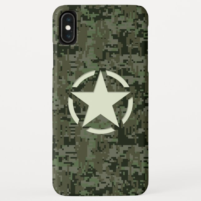Capa Para iPhone, Case-Mate Adesivo de Estrela em Estilo Camuflagem Digital (Verso)