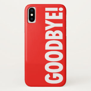 Capa Para iPhone Da Case-Mate ADEUS! Vermelho