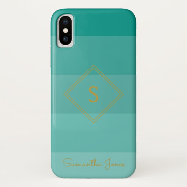 Capa Para iPhone, Case-Mate Adicionar nome Personalizado Moderno Elegante Simp (Verso)