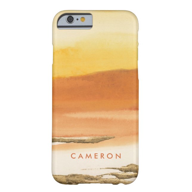 Capa Para iPhone, Case-Mate Adicione seu âmbar dourado | conhecido (Verso)