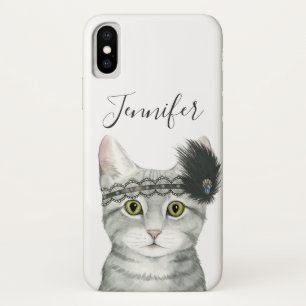 Capa Para iPhone Da Case-Mate Adicione seu nome Downton Cat