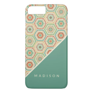 Capa Para iPhone Da Case-Mate Adicione seu nome   Padrão do Hexágono do Sudoes