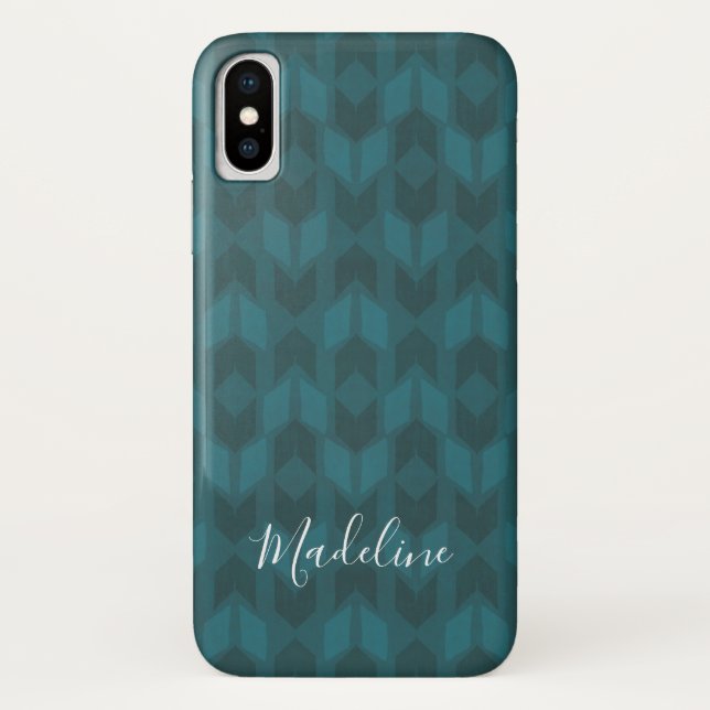 Capa Para iPhone, Case-Mate Adicione seu teste padrão | escuro conhecido da (Verso)