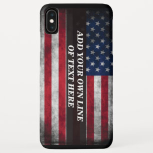 Capa Para iPhone Da Case-Mate Adicione seu texto ao sinalizador americano