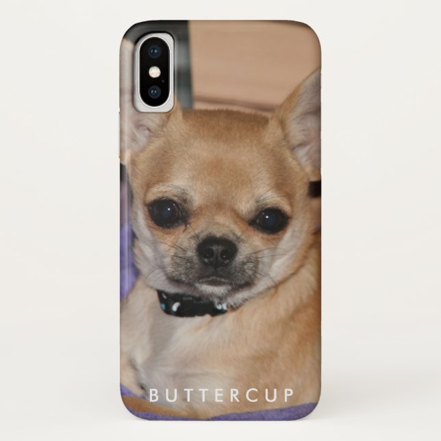 Capa Para iPhone, Case-Mate Adicione sua foto Chihuahua iPhone X Case (Verso)