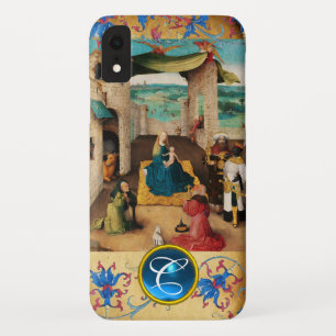 CAPA PARA iPhone DA Case-Mate ADORAÇÃO DO MAGI CHRISTMAS PARCHMENT GEM MONOGRAMA