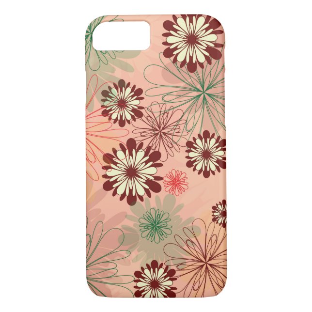 Capa Para iPhone, Case-Mate Adorável e Chic Peach Floral (Verso)