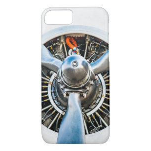 Capa iPhone 8/ 7 Aeronave Douglas DC-3. Hélice