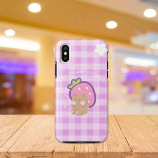 Capa Para iPhone Da Case-Mate Aestética Roxo Kawaii Bear