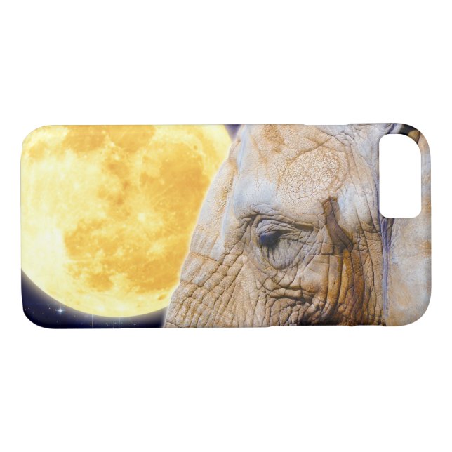 Capa Para iPhone, Case-Mate Afro-Elefante e Vida Selvagem Espiritual Lua (Verso (Horizontal))