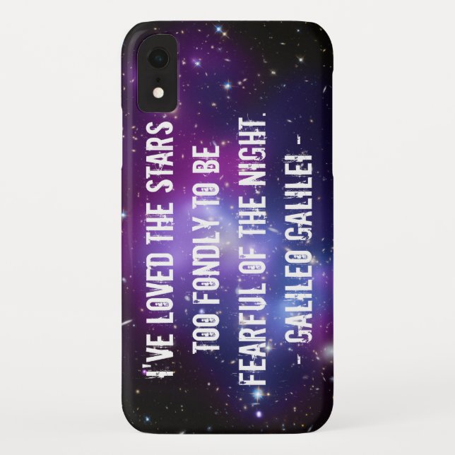 Capa Para iPhone, Case-Mate Aglomerado de Galáxias Citação de Galileu (Verso)