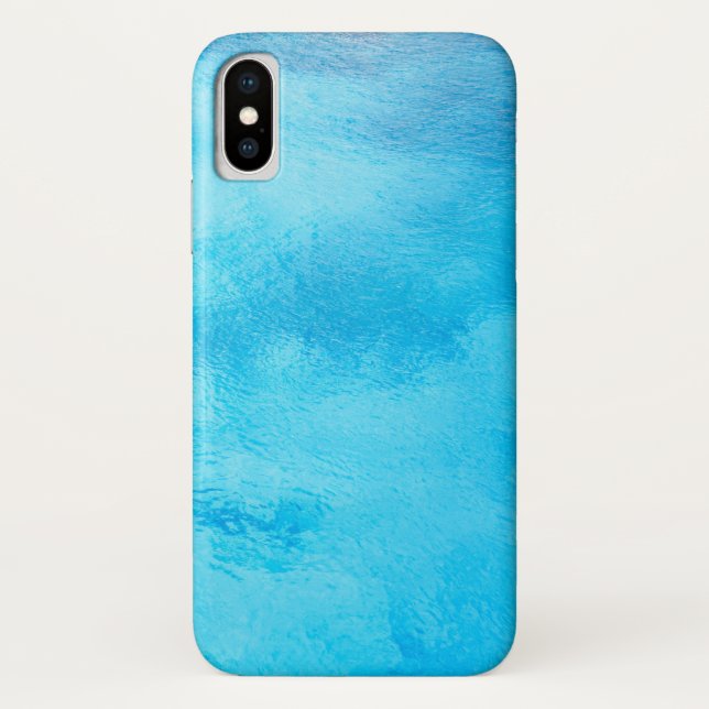 Capa Para iPhone, Case-Mate Água Azul Turquesa Fria e Clara (Verso)