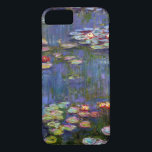 Capa iPhone 8/ 7 Água Lily Pond, Monet<br><div class="desc">Oscar-Claude Monet (14 de novembro de 1840 - 5 de dezembro de 1926) era um pintor francês, fundador da pintura impressionista francesa e o mais consistente e prolífico praticante da filosofia do movimento de expressar suas percepções diante da natureza, especialmente quando aplicada à pintura plein air horizontal. O termo "impressionismo"...</div>