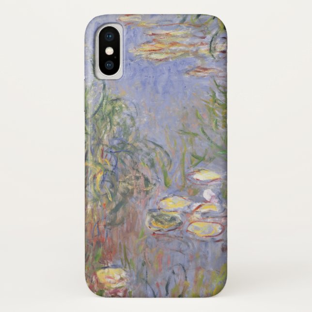 Capa Para iPhone, Case-Mate Água-Lírios de Claude Monet |, conjunto de grama (Verso)