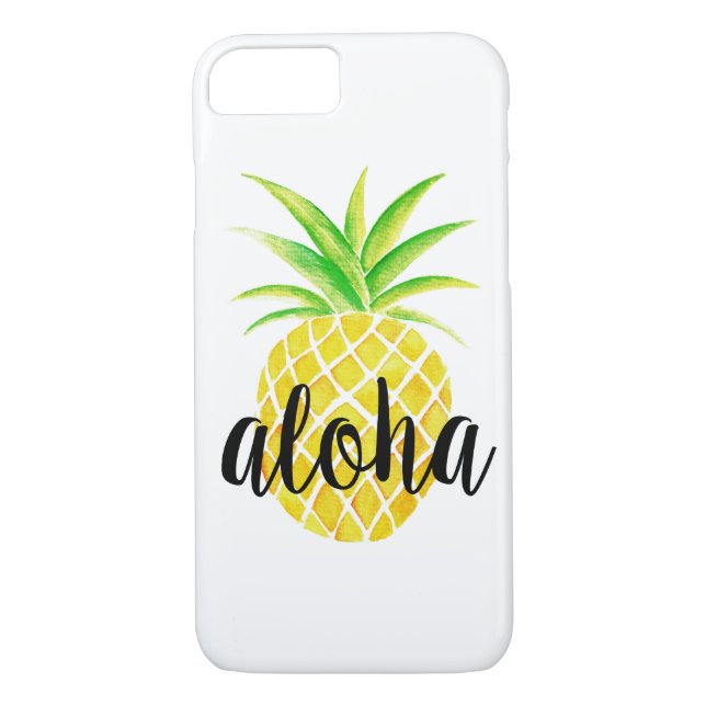 Capa Para iPhone, Case-Mate Aguarela do abacaxi tropical Aloha (Verso)